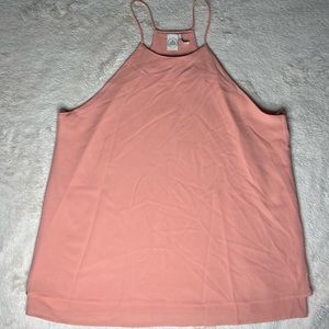 Paper Crane | Coral Spaghetti Strap Tank
